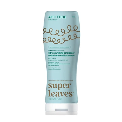 ATTITUDE super leaves, Ultra-Nourishing Curl Conditioner, Shea Butter, 473 mL, 473 mL