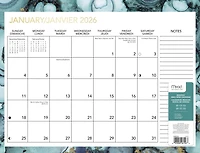 2026 Mead® Marble Family Planning Calendar, Calendar