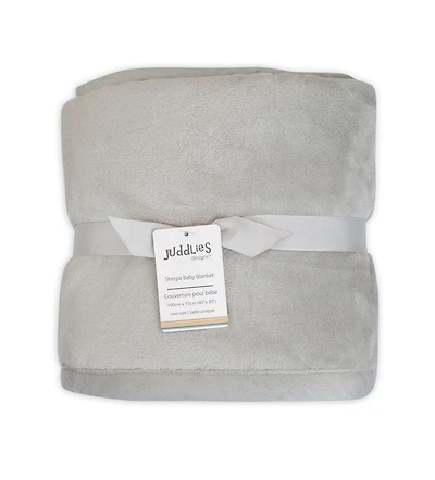 Juddlies Designs - Baby - Flannel Sherpa Blanket - Machine Washable