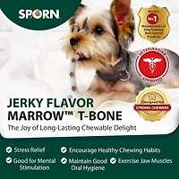 Sporn Durable T-bone Marrow Os À Mâcher Pour Chiens Agressifs, Jouets À Mâcher Au Goût De Viande Séchée Pour Petits Chiens, Fabriqués En Nylon Résistant, Sans Gluten, Non Toxique Pour petits chiens