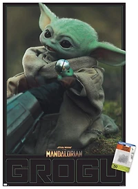 Star Wars: The Mandalorian Season 2 - Grogu Wall Poster, 22.375" x 34" Framed