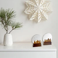 Led Wooden Stand Décor (Winter Night) (Asstd) - Set of 2