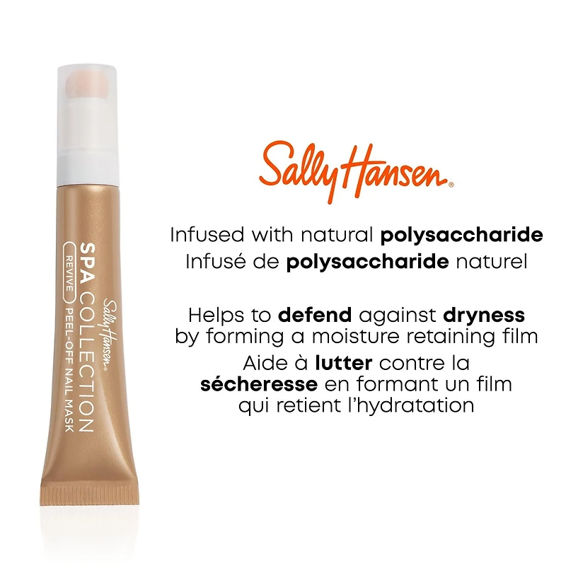 Sally Hansen Revive Peel Off Nail Mask, infused with natural polysaccharide, defend against dryness by forming a moisture retaining film