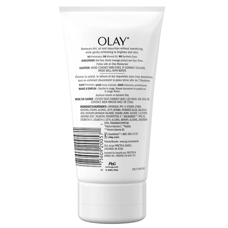 Olay Regenerist Vitamin C + Peptide 24 Brightening Facial Cleanser, 150 mL