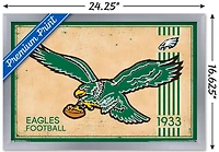 NFL Philadelphia Eagles - Retro Logo 14 Wall Poster, 22.375" x 34" Framed
