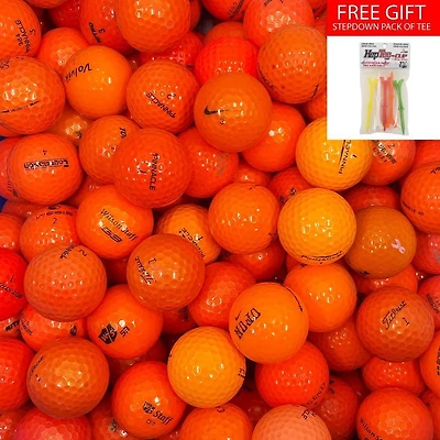 Mulligan - 88 Mix AAA Recycled Used Golf Balls, Orange
