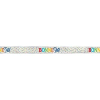 Foil Rainbow Polka Dots Bonne Fette Banner, 12 ft