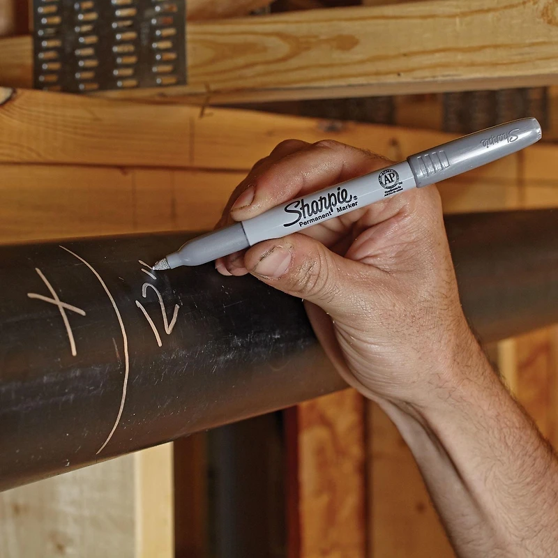 Marqueur permanent à pointe fine Sharpie®, argent métallique, paq. de 36