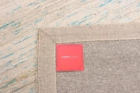 ECARPETGALLERY 5'1" x 8'0" Transitional Collage Handmade Area Rug for Living Room, Dining Room and Bedroom in Ivory