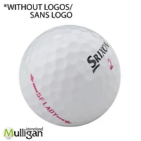 Mulligan - 48 balles de golf récupérées Srixon Soft Feel Lady 5A Pristine, Blanc