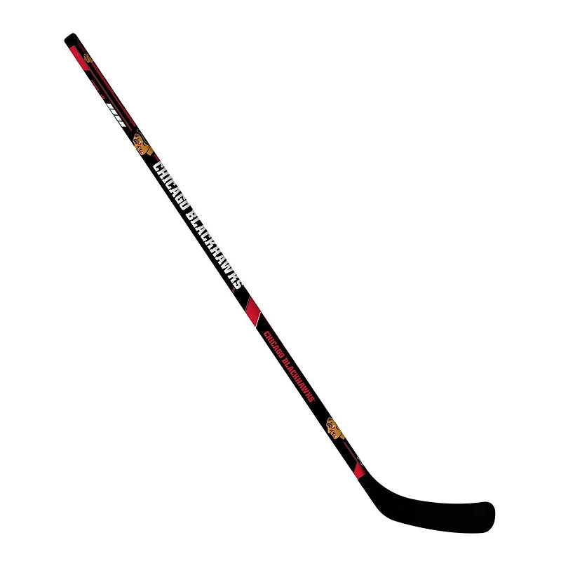 Franklin Sports Bâton de hockey de rue Blackhawks de la NHL - 48 po Jr pour droitier