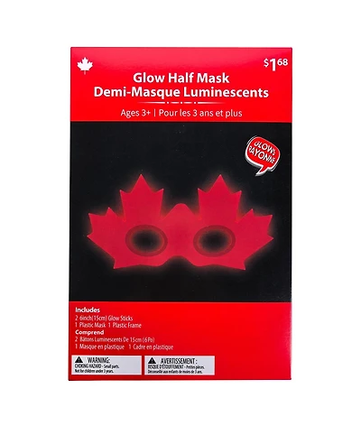 Façon de célébrer, Glow maple leaf half mask
