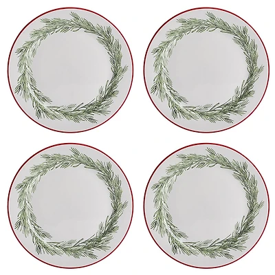 Holiday Time 11" Dinner Plate, 4-Piece