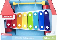 Fisher-Price Classic Xylophone Toddler Pretend Musical Instrument Pull Toy, 18 months to 5 years