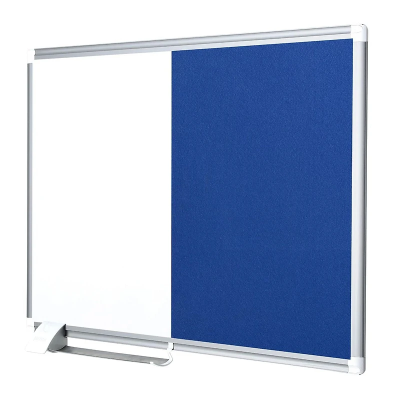 MasterVision Tableau combo NewGen, Aimanté à effaçage à sec et feutre bleu, 24 po x 36 po, Cadre en aluminium.