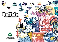 Puzzle en pièces emboîtables Buffalo Games LIG Summer Stickers de 1000 pièces pour adultes à partir de 14 ans