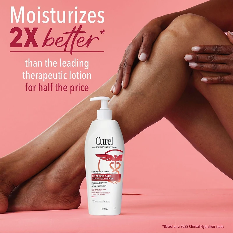Curel Lotion pour peau très sèche Soins Extrêmes Thérapie céramidique évoluée 480 ml