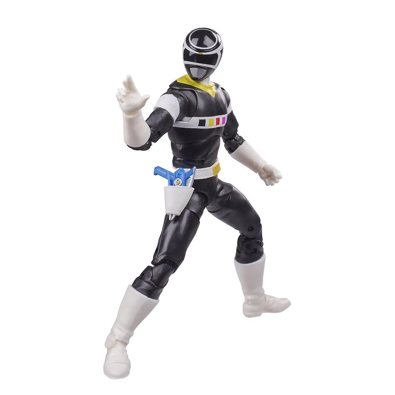 Power Rangers Lightning Collection In Space Black Ranger 6-Inch Premium Collectible Action Figure Toy with Accessories