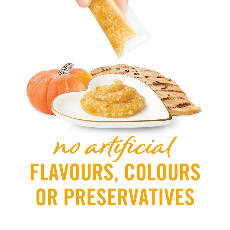 Fancy Feast Savoury Purée Naturals with Natural Chicken & Pumpkin, Cat Treats 40 g