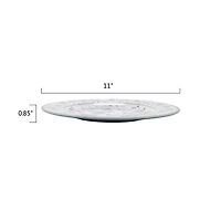 Better Homes & Gardens Bamboo Melamine Dinnerware Blue Set, 12pc