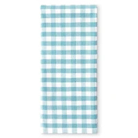 Torchon de cuisine Hometrends en vichy teint en fil, 1 pièce, 100 % coton, motif aquarelle, 40,6 x 66 cm