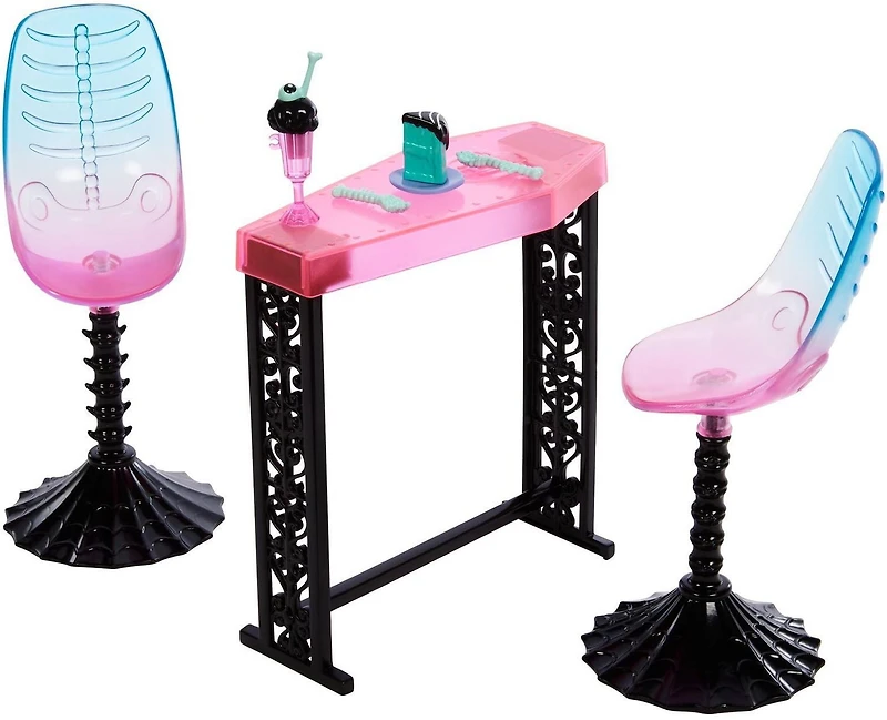 Coffret de jeu Café Monstre Monster High Café avec 2 animaux de compagnie
