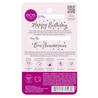 Baume labial ultradoux eos Birthday Cake, hydratation longue durée, en sphère de 7 g