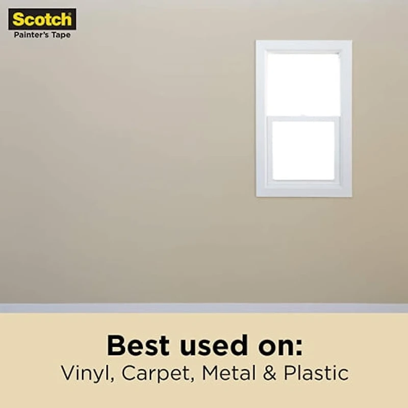 3M 2020-48EP3 1.88" x 60.1yd (48mm) Scotch Contractor Grade Masking Tape (3pk)