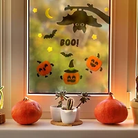 8"X 8" HALLOWEEN WINDOW JELLY CLING,SIDEKICK PACKING,SIDEKICK SIZE:  48”H X 14” W X 5”D