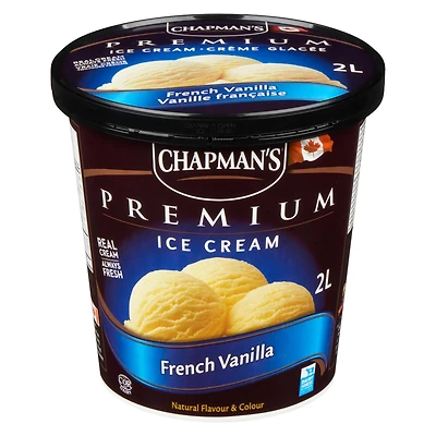 Chapman's Premium French Vanilla Ice Cream in a Tub, 2L