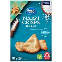 Great Value Sea Salt Naan Crisps, 170 g