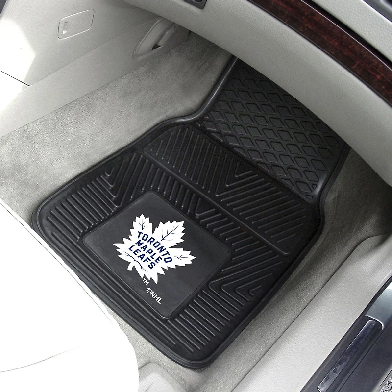 FanMats NHL Toronto Maple Leafs Vinyl Car Mat– Set of 2
