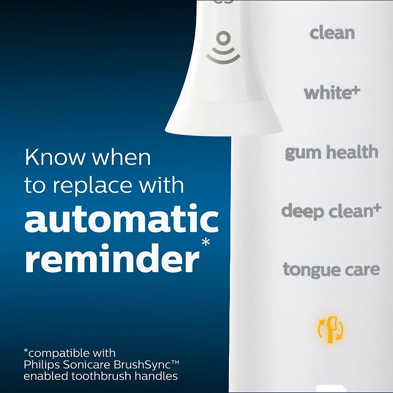 Philips Sonicare Têtes de Brosse Contrôle Optimal de la Plaque, 3 unités, HX9023/02, Blanc