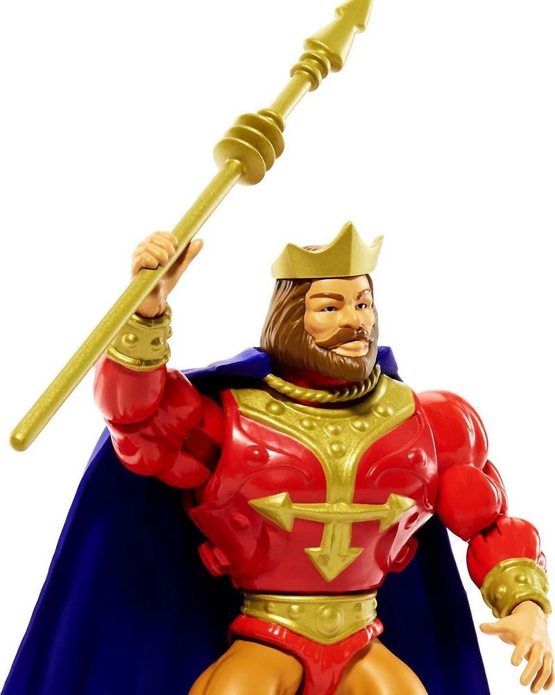 Masters of the Universe Origins King Randor 5.5-in Action Figure, Battle Figure for Storytelling Play and Display