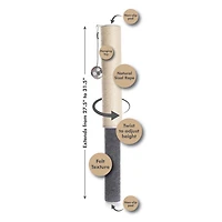 Poteau griffoir Hauspanther, Sisal naturel et feutre