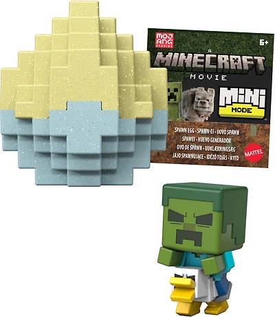 Minecraft Mini Mode Spawn Egg Zombie Chicken with Surprise Mini Figure Inspired the Movie