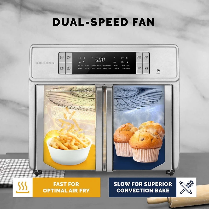 Four friteuse à air chaud numérique Kalorik MAXX® Avance de 25 Litres / 26 Quarts - AFO 52414 SS Kalorik MAXX® Avance de 25 L