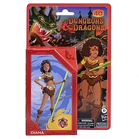 Dungeons & Dragons Cartoon Classics 6-Inch-Scale Diana the Acrobat Action Figure, D&D 80s Cartoon, Includes d8 from Exclusive D&D Dice Set