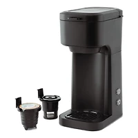 Cafetière à portion individuelle Mainstays, double infusion, compatible avec le café moulu ou K-Cup*