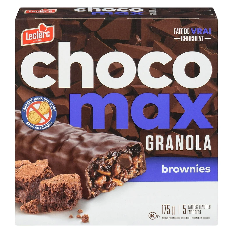 Chocomax Brownie Granola Bars, 175g / 5 bars