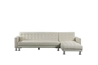 Velago Attalens Sofa sectionnel réglable en faux cuir