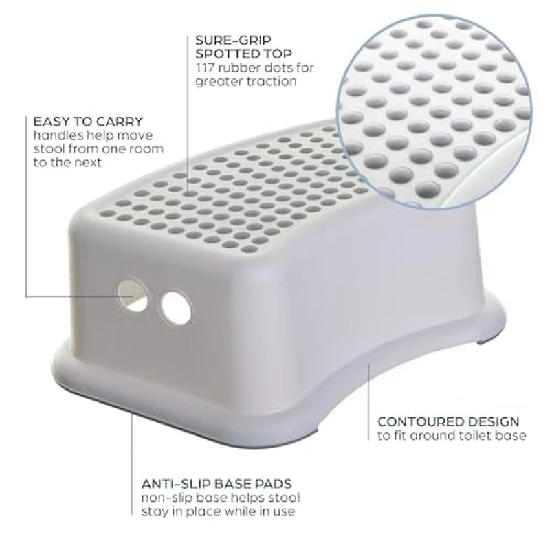 Dreambaby® Step Stool - Grey Dots