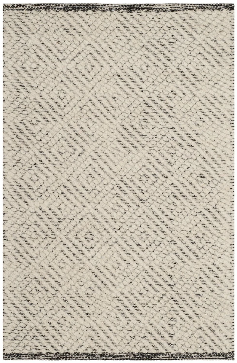 Safavieh Natura Eanna Tapis Géométrique, ivoire / gris clair, 6' X 9'
