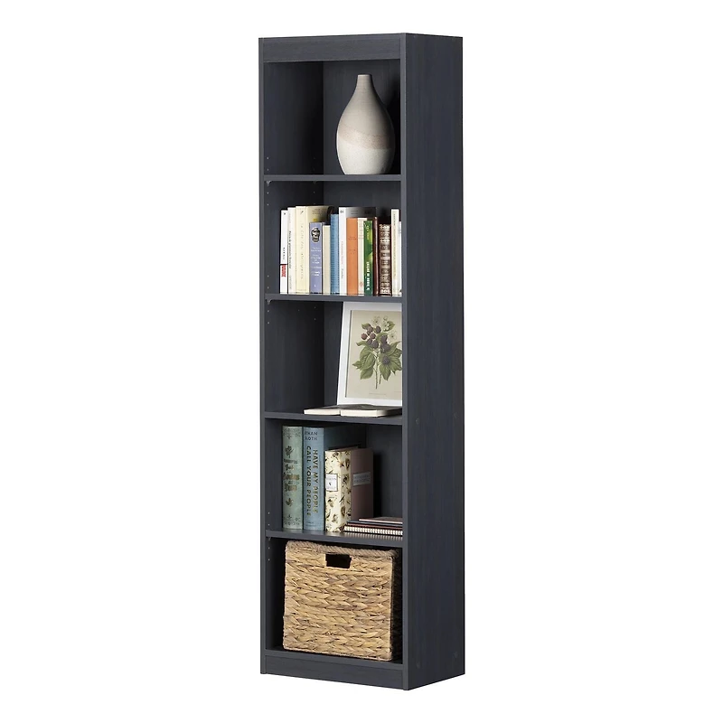 South Shore, Smart Basics collection, 5-Shelf Narrow Bookcase