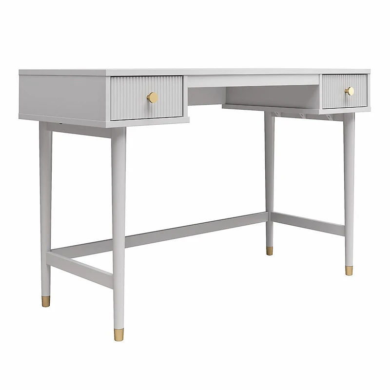 CosmoLiving by Cosmopolitan Elizabeth Desk, Dove Gray
