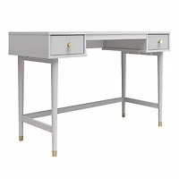 CosmoLiving by Cosmopolitan Elizabeth Desk, Dove Gray