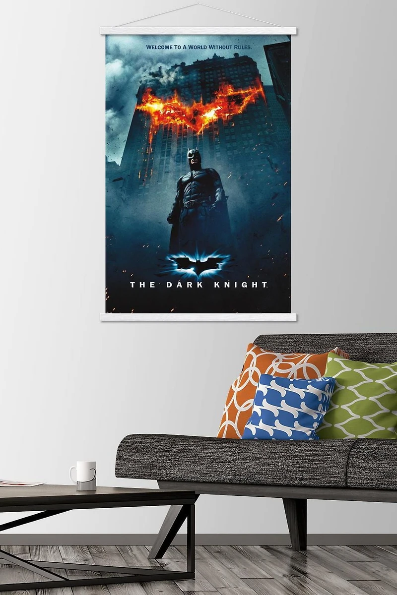 Film DC Comics - The Dark Knight - Batman Logo sur Fire One Sheet