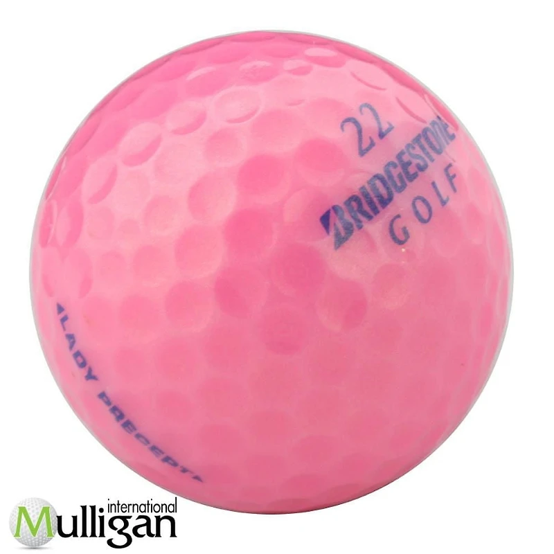 Mulligan - 48 balles de golf récupérées Bridgestone Lady Precept 5A, Rose