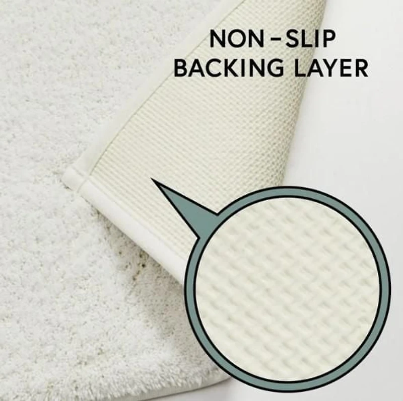 Tapis de bain ultra doux en polyester Better Homes & Gardens, 20 x 34 po, Blanc Arctique procure une sensation moelleuse et confortable