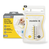 Medela Sacs de Conservation du Lait Maternel à Versement Facile, 50 Sacs